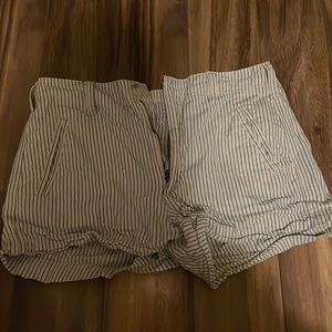 American eagle hi-rise striped shorts